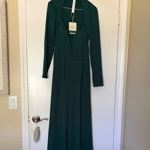 Elegant Green Long Jumpsuit